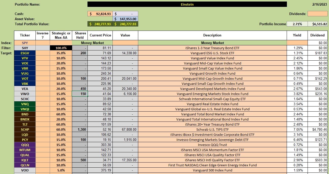 Einstein Portfolio Review: 17 February 2023 2