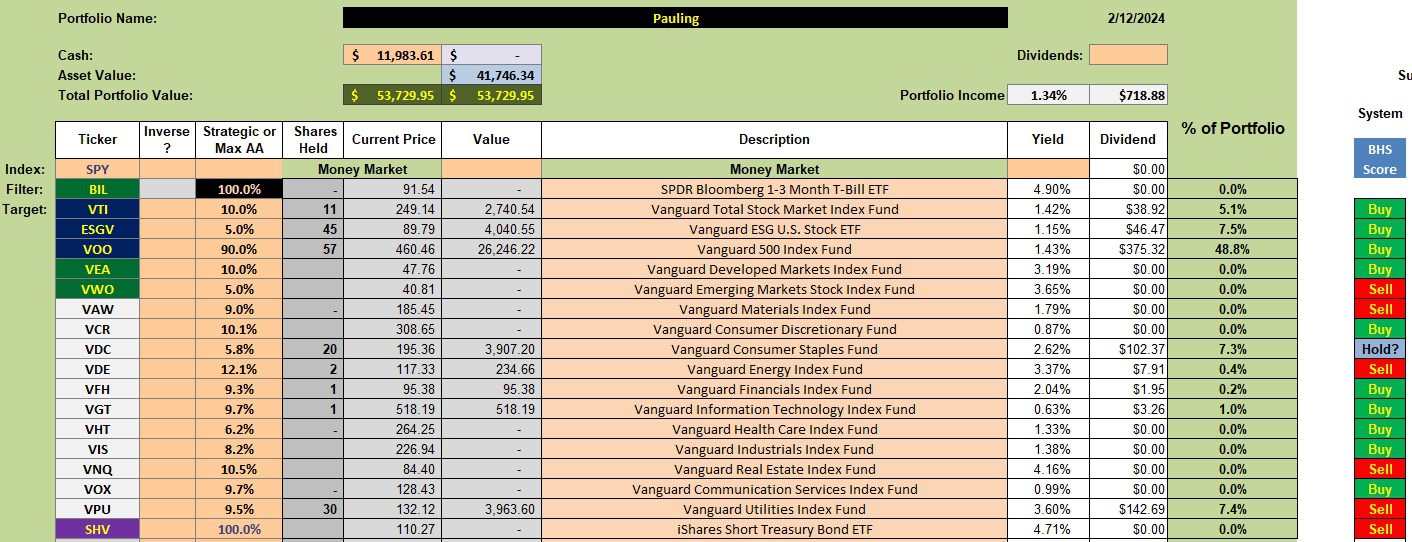 Pauling Sector BPI Portfolio Review: 14 February 2024 2