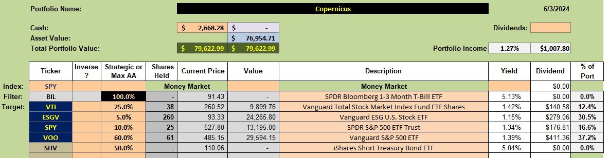 Copernicus Portfolio Review: 4 June 2024 2