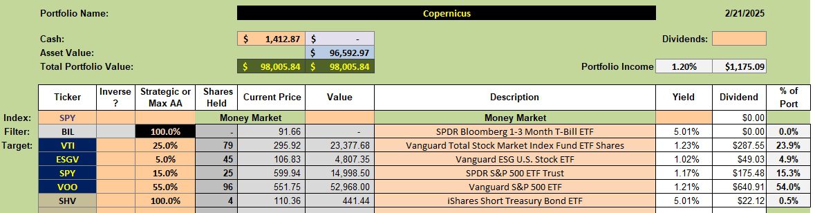 Copernicus Portfolio Review: 24 February 2025 2 Copernicus Portfolio Review: 24 February 2025 2